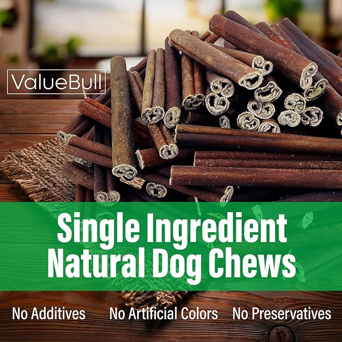 ValueBull Collagen Sticks for Dogs, 6 Inch Thick Chews, Natural Long-Lasting Dog Treats, 400 Count Wholesale Pack - Supports Joints, Skin & Coat with Chondroitin & Glucosamine