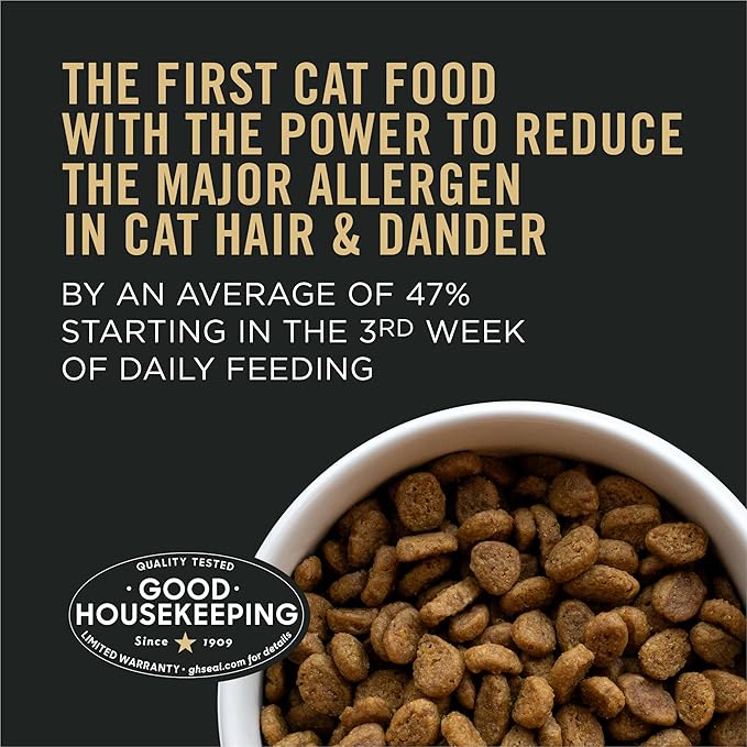 Purina Pro Plan LiveClear Senior Cat Food 7+ Cat Allergen Reducer Prime Plus Chicken and Rice Formula - 3.2 lb. Bag