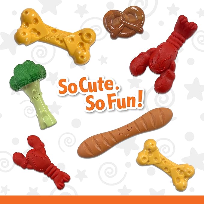 Nylabone Lobster Power Chew Toy for Dogs, Dog Toys for Aggressive Chewers, Filet Mignon Flavor, X-Large Dogs - 50+ lbs, 1 Count