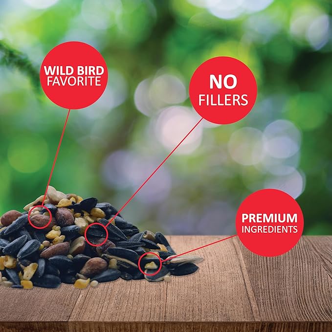 Lyric Supreme Wild Bird Seed, Wild Bird Food Mix with Nuts and Sunflower Seeds, 20 lb. Bag
