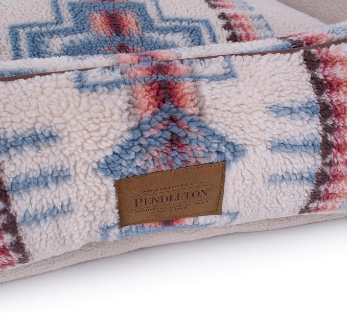 Pendleton Berber Kuddler Dog Bed - Harding Rosewood, M