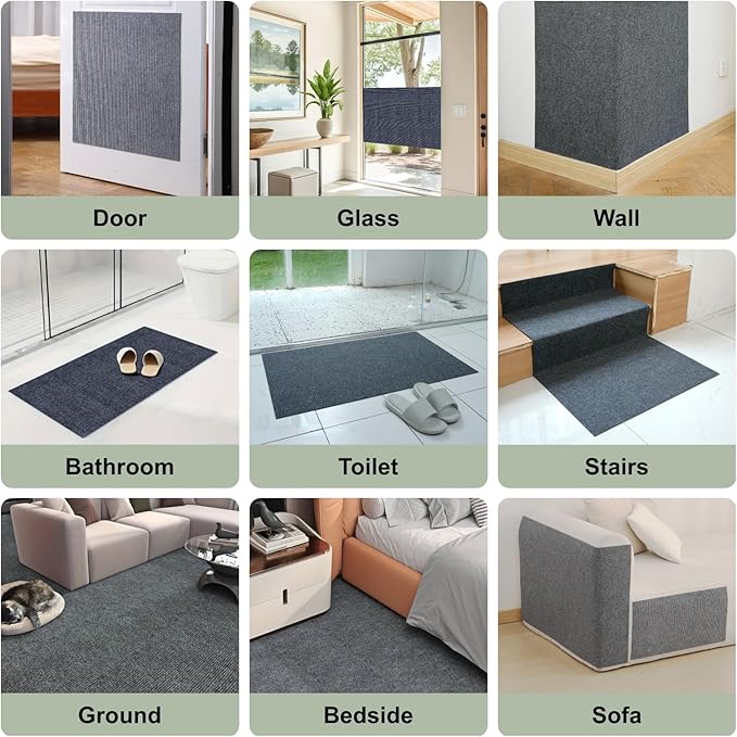 Cat Scratch Couch Furniture Protector, Adhesive Cat Scratch Pad Deterrent for Furniture, DIY Climbing Cat Scratcher Couch Protector from Cat Claws Scratching for Indoor (Brown,78.7x15.8In)