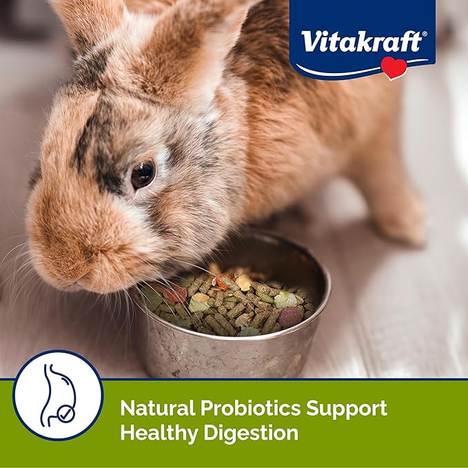 Vitakraft Menu Premium Rabbit Food - Alfalfa Pellets Blend - Vitamin and Mineral Fortified, Carrots,Greens,Grains,Fruits, 5 Lb