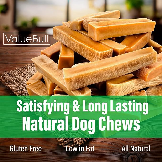 ValueBull Himalayan Yak Cheese Dog Chews, Small, 50 ct Bulk Pack - Long Lasting for Aggressive Chewers, All Natural, Healthy & Safe, Low Odor Nepal Yak Milk Chews