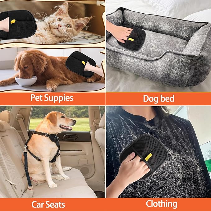 Pet Hair Remover Glove, Reusable Cat Dog Electrostatic Hair Remover Grooming Glove Tool