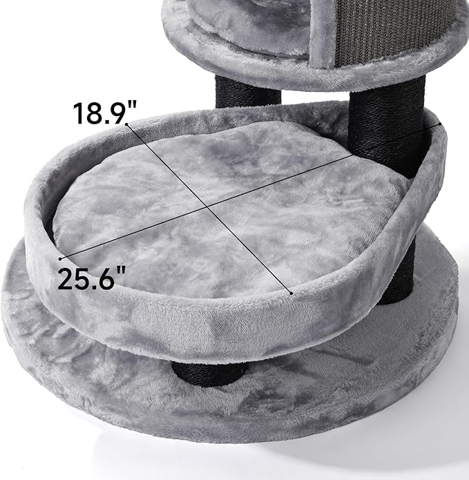 Extra Large Cat Tree for Maine Coon,65 Inches Tall Cat Tree Tower for Indoor Cats Large Adult 20 lbs,XXL Heavy Duty Luxury Sturdy Cat House with Big Hammock,Sisal Scratching Post,Condo