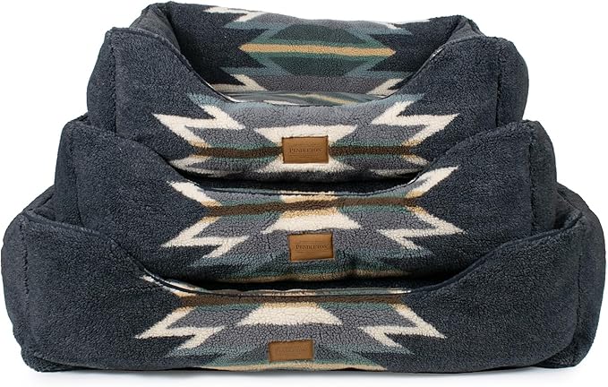 Pendleton Berber Kuddler Dog Bed - Wyeth Trail Oxford, L