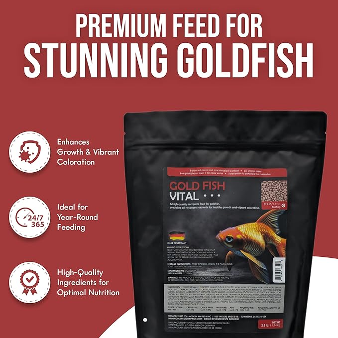 Goldfish Fish Food (1 Pack 2.5lb)