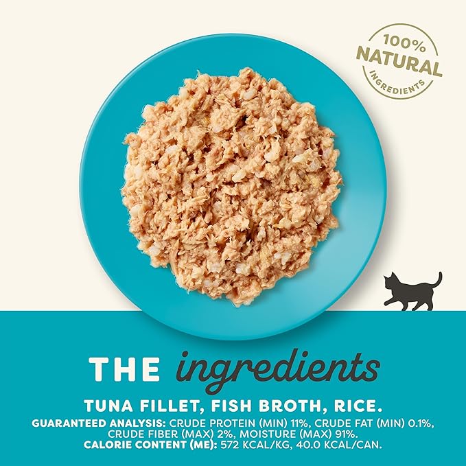 Applaws Natural Wet Kitten Food, Limited and Natural Ingredients, High Protein with No Artificial Additives, Tuna Fillet in Broth (6 x 2.47oz Cans)