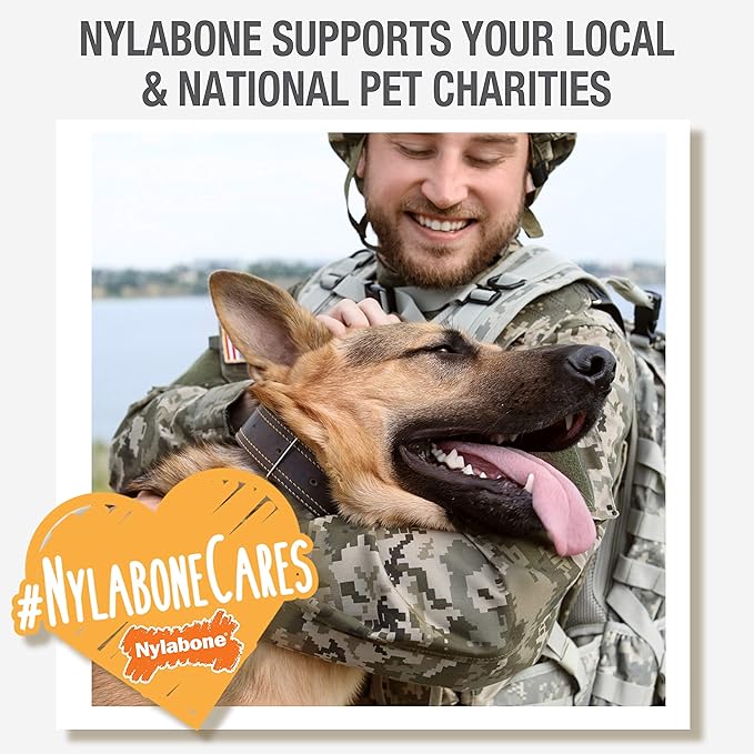 Nylabone Power Chew Classic Bone Chew Toy for Dogs, Durable Dog Toys for Aggressive Chewers, Chicken Flavor, Large/Giant - Up to 50 lbs. (1 Count)