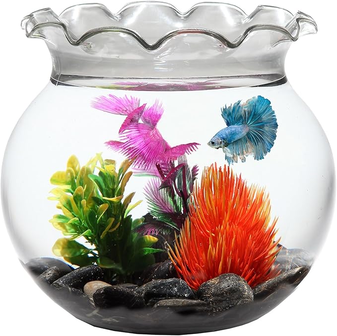 Koller Products 1 Gallon Fish Bowl - Impact-Resistant Plastic