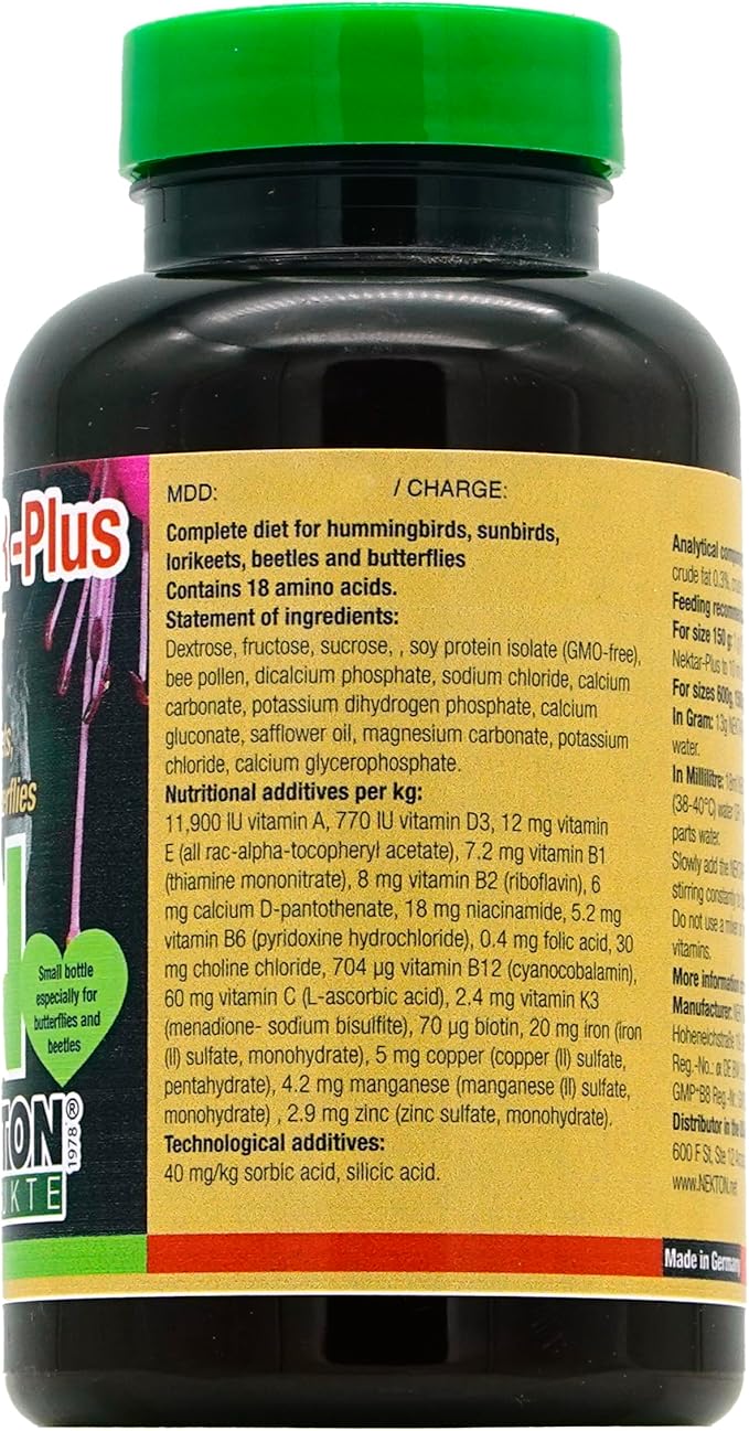 Nekton Nektar-Plus Complete Diet for Hummingbirds 150gm / 5.29oz