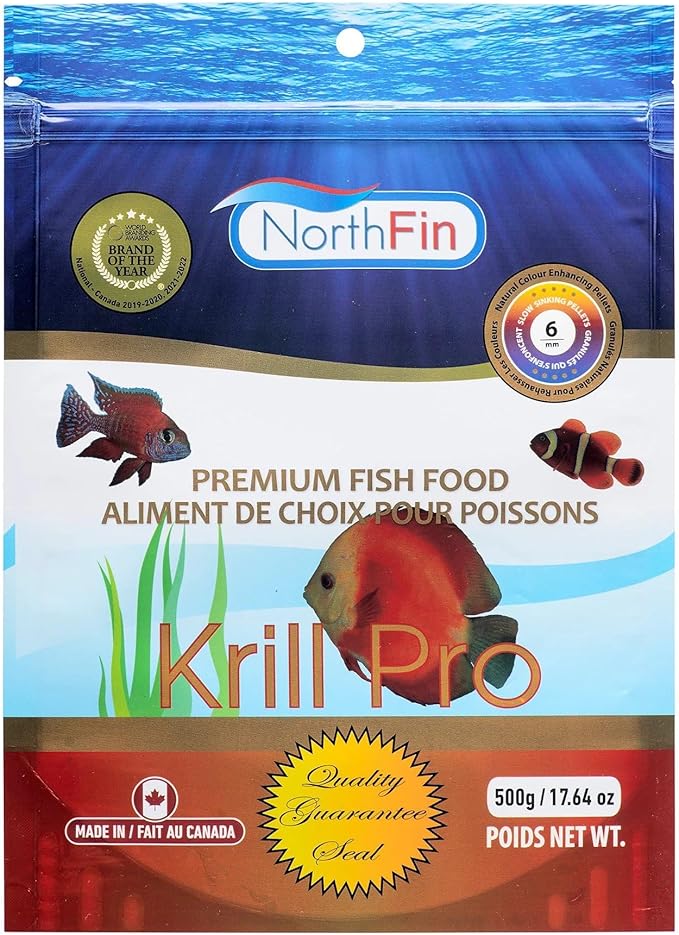 Northfin Fish Food Krill Formula Slow Sinking Pellets (6mm 500g)