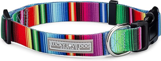 Lucky Love Dog - Adjustable Dog Collar with Easy Click Buckle for Small to Large Dogs, Durable, & Comfortable for Male & Female Dogs, Pet Collar for Puppies & Adult Ones - Nacho, XL
