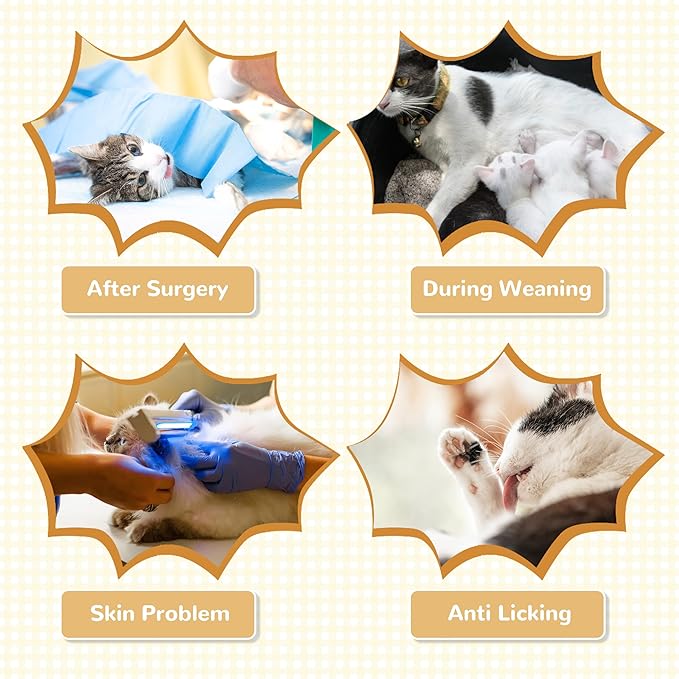 PUMYPOREITY Adjustable Cat Recovery Shirt, Front Leg Injury Suit, Stretchable & Comfortable, Anti-Licking Long Sleeve Wound Cover, Prevents Scratching & Biting, Machine Washable, Orange, S