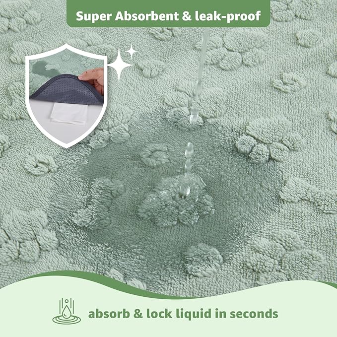 LOOBANI 2 Packs Extra Large Reusable Pee Pads for Dogs,72x72in Non-Slip Washable Puppy Pads, Super Absorbent Pet Whelping Pads, Puppy Playpen Mat for Incontinence, Housebreak, Floor and Bed