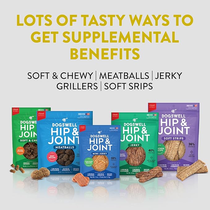 Dogswell Hip & Joint Grillers Dog Treats, Chicken, 24 Oz. Pouch