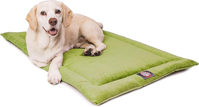 42" Villa Green Apple Crate Dog Bed Mat By Majestic Pet Products