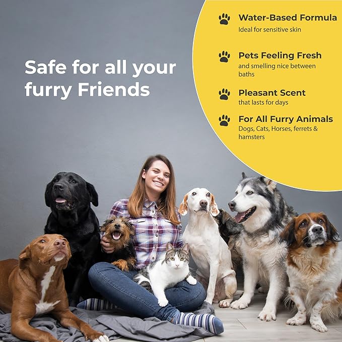 Dog Deodorizing Spray – Pina Colada Scented Dog Perfume for Smelly Dogs – Safe, Refreshing Grooming Spray Pina Colada Dog Cologne & Odor Eliminator – Long‑Lasting Tropical Freshness for Dogs