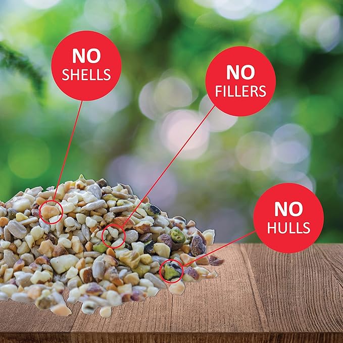 Lyric Fine Tunes Wild Bird Seed - No Waste Bird Food Mix - Attracts Bluebirds, Finches, Chickadees & More - 15 lb. Bag