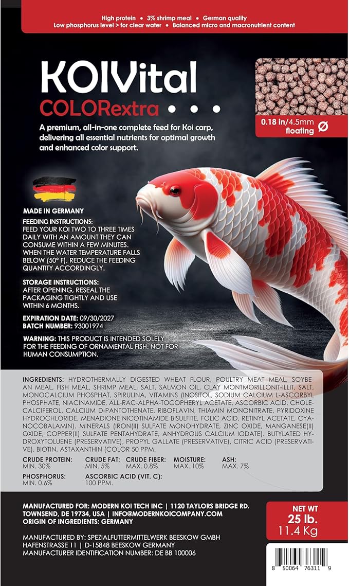 Color Extra Swim Koi Food (1 Pack 2.5lb)