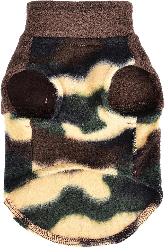 Dog Sweaters for Small Dogs Girl Boy Fleece Puppy Sweater Warm Soft Pet Holiday Clothes for Small Cats Dogs Chihuahua Sweatshirt, S, Camouflage