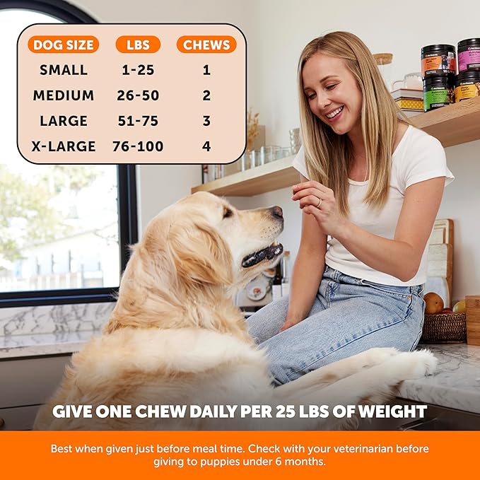 Hip & Joint Health - Glucosamine for Dogs Soft Chews, Joint Supplement for Dogs with Glucosamine Chondroitin, MSM, Turmeric, Joint Support + Mobility, May Reduce Occasional Discomfort (Bacon 90ct)