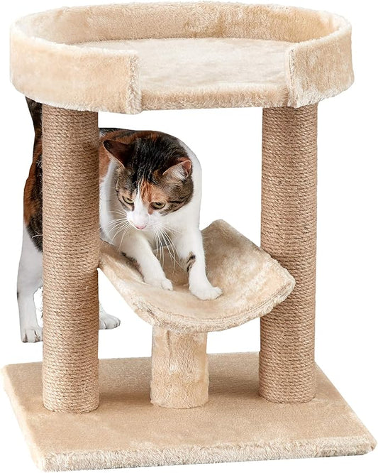 Two by Two Providence - Beige Scratching Post Cat Furniture - 21.1 in. Tall