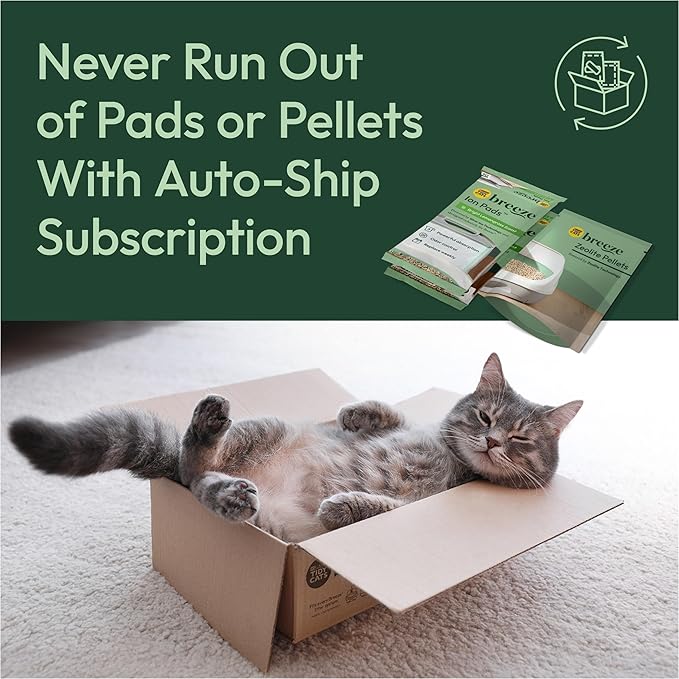 Purina Tidy Cats Non Clumping Litter System, Breeze XL All-in-One Odor Control & Easy Clean Multi Cat Box - 18 lb. Box