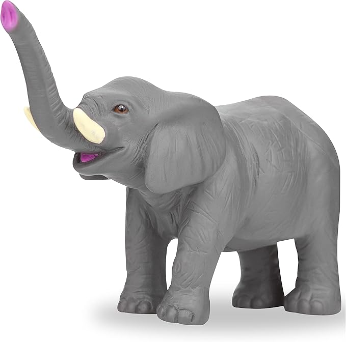 Learning Minds Set of 8 Jumbo Safari Animals Figures - Zoo Animals for Toddlers 1-3 - Jungle Animals Figures - Toy Animals for Kids Age 18 Months Plus - Animal Toys for Kids 1,2,3 Years Old