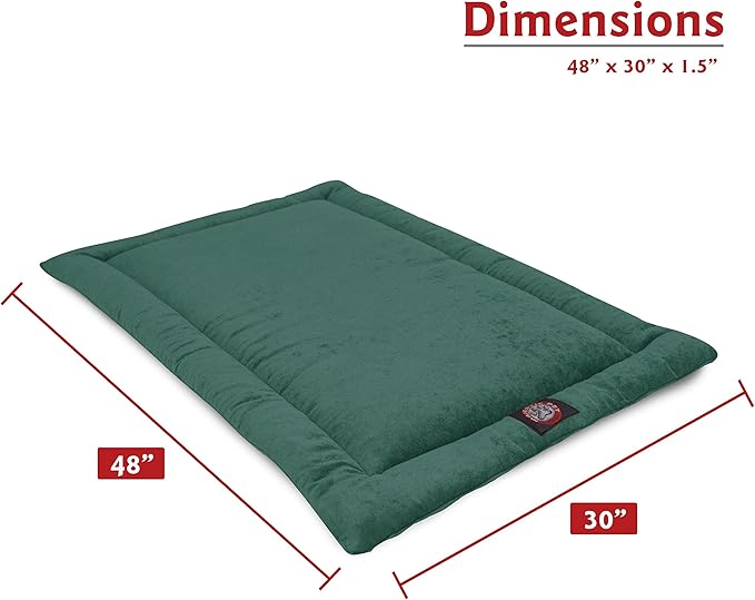 Majestic Pet Orthopedic Memory Foam Dog Crate Mat - Plush Pet Bed Pad for Crates & Kennels | USA Crafted | 48"x30" Villa Marine