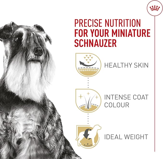 Royal Canin Miniature Schnauzer Adult Breed Specific Dry Dog Food, 10 lb Bag