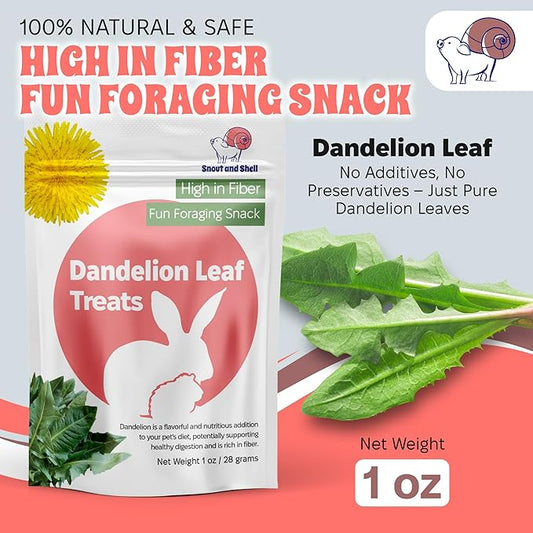 Snout and Shell Small Animal Treats – Pea Flakes, Dandelion Leaf (1oz), Marigold Flowers (0.5oz) – Natural Foraging Snacks for Rabbits, Guinea Pigs, Chinchillas, Hamsters & More