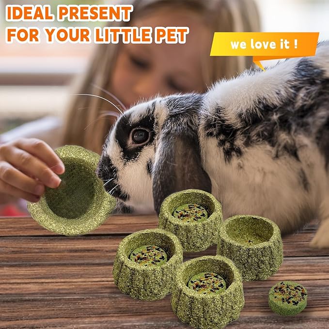 Hamiledyi 4 Pcs Rabbits Chew Toys for Teeth Timothy Hay Treats Rabbit Toys Small Animal Molar Toys Timothy Grass Chew Toys for Bunnies Guinea Pigs Hamsters and Chinchillas Bunny Teeth Care