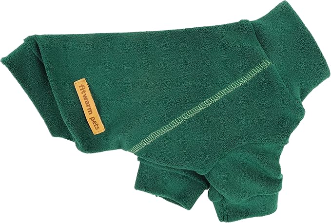 Fitwarm 3 Pack Fleece Dog Sweater, Turtleneck Dog Sweatshirt, Dog Winter Clothes for Small Dogs Boy Girl, Pet Pullover Jumper, Cat Apparel, Dark Green, Teal Green, Olive Green, Small