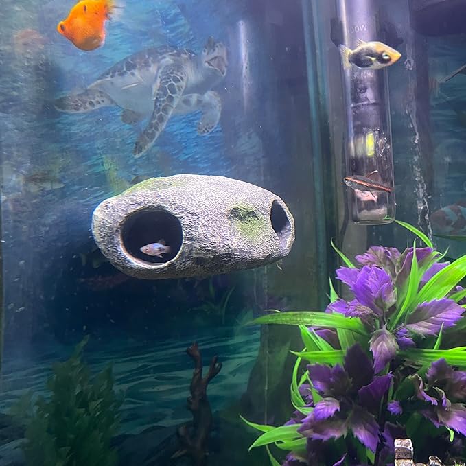 Aquarium Decor Magnetic Rock Cave Ornament – Wall-Mounted Fish Tank Accessory