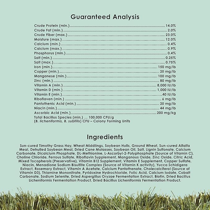 Kaytee Timothy Complete Guinea Pig Food 25 Pounds