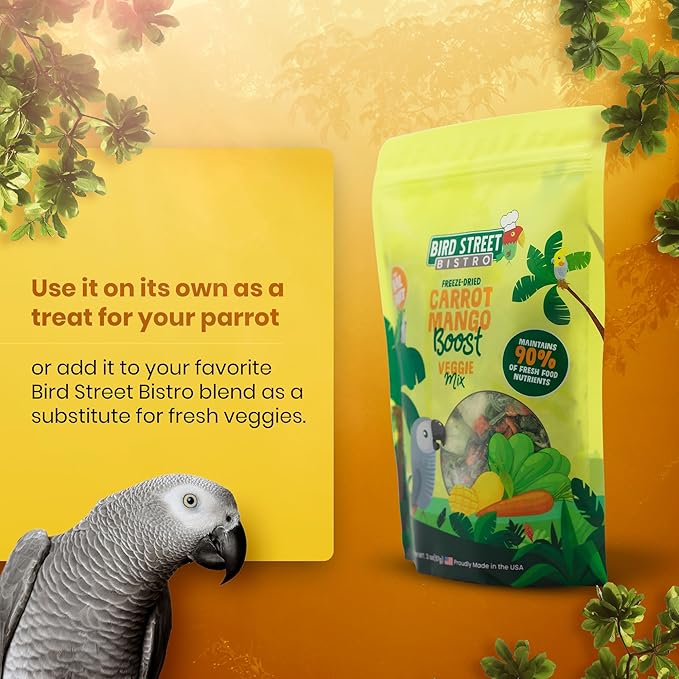 Parrot Food - Parakeet & Cockatiel Food - Cooks in 3-15 min with Natural & Organic Grains, Legumes, Non-GMO Fruits, Vegetables & Health Spices