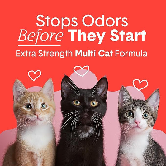 Boxie® Extra Strength 35 Day Odor Control Clumping Clay Cat & Kitty Litter 28lb, 99.9% Dust-Free, Probiotic Formula, Long-Lasting, Veterinarian Approved, Easy Scooping for Multi-Cat Homes