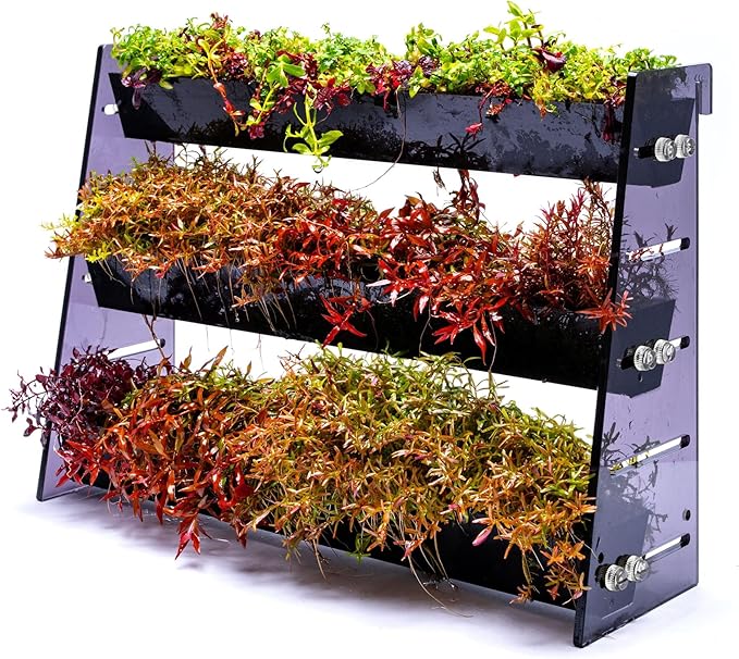 Ultum Nature Systems Terrace - Freshwater Aquarium Plant Wall, Live Plant Holder for Fish Tanks, Hang on Back, Adjustable, Expandable - 45