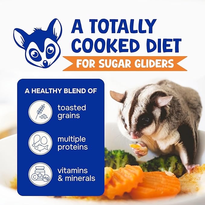Wholesome Balance Sugar Glider Food - Sweet Potato | 3 lbs of Premium Dense Food for Sugar Gliders and Small Animals - 4 Months Supply