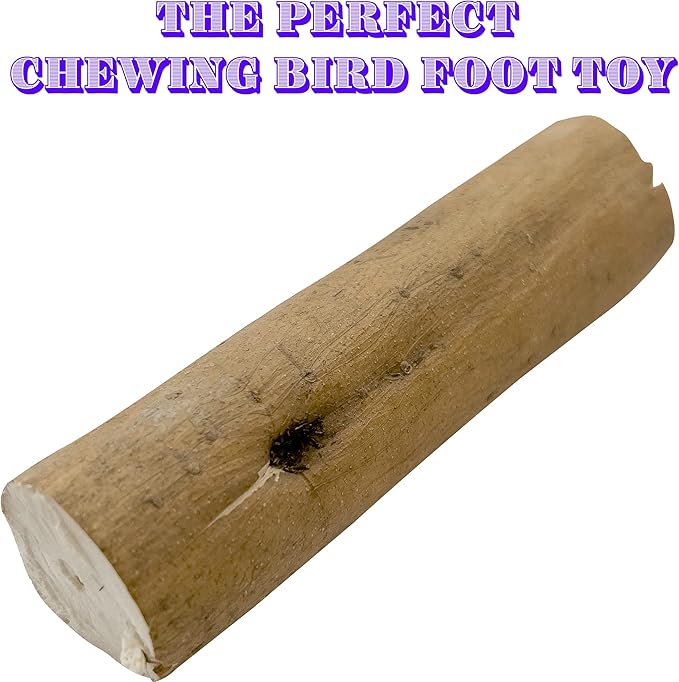 by M&M 5503 Natural Sola Skin Log PK3 - Handcut Sola Wood Bird Foot Toys, Thin Layer of Outer Bark, Lightweight, Chewable, Versatile, Great for Med to Large Size Pet Birds