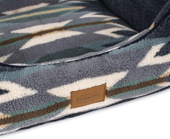 Pendleton Berber Kuddler Dog Bed - Wyeth Trail Oxford, XL