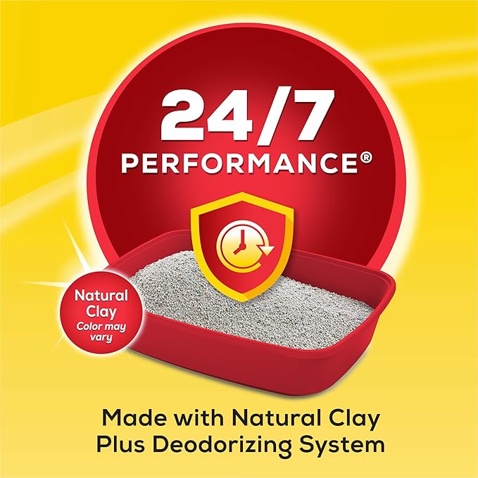 Purina Tidy Cats Clumping Cat Litter Odor Control, 24/7 Performance Multi Cat Litter - 16 lb. Bag (Pack of 2)