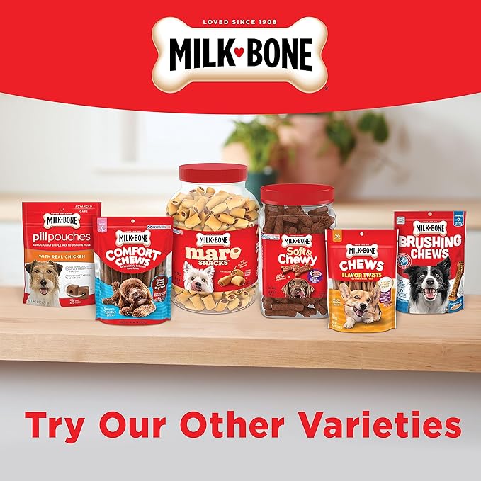 Milk-Bone Original Brushing Chews, 35 Small/Medium Daily Dental Dog Treats Scrubbing Action Helps Clean Teeth