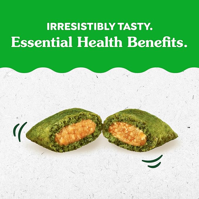 Greenies Feline Smartbites Skin & Fur Crunchy and Soft Cat Treats, Salmon Flavor, 2.1 oz. Pack