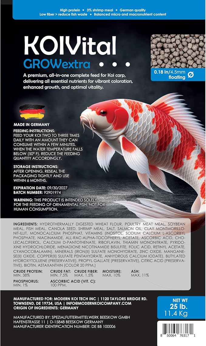 Grow Extra Swim Koi Food (1 Pack 2.5lb)
