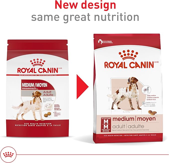 Royal Canin Size Health Nutrition Medium Adult Dry Dog Food, 30 lb Bag