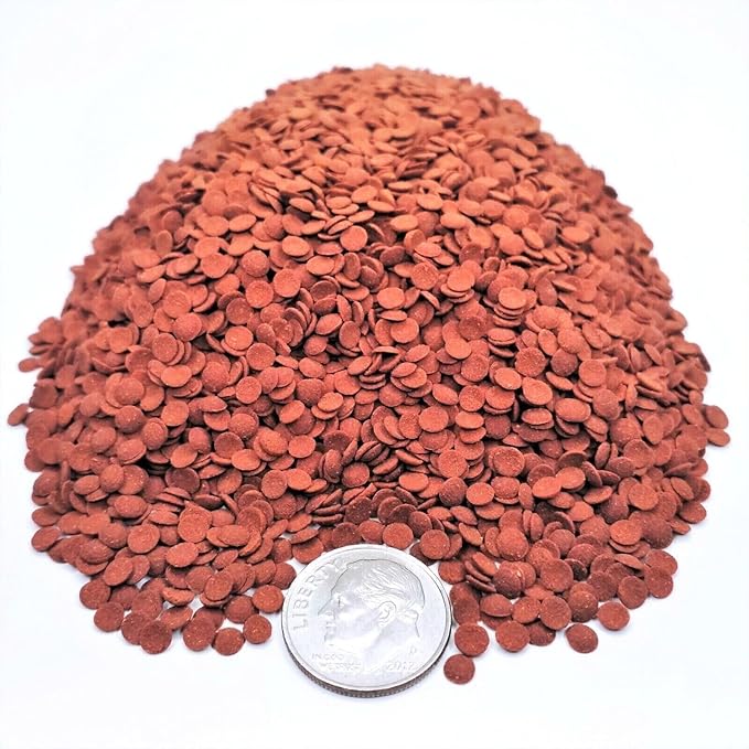 Aquatic Foods Inc. 3.5mm - 1/8" Color Enhancing Sinking Micro Wafers for Bottom Fish, Shrimp, Crabs, Crayfish, All Tropical Fish…4-lb & 10oz lg Jar