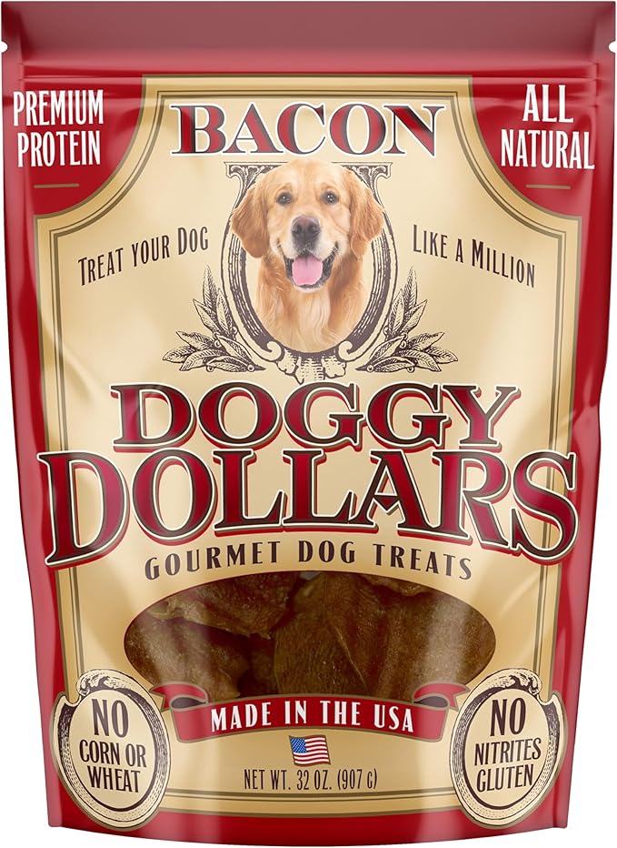 – Natural Gourmet Bacon Dog Treats (32oz)